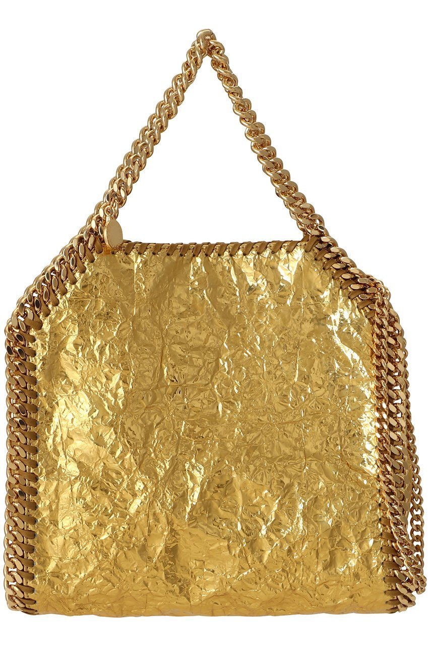 【ステラ マッカートニー/STELLA McCARTNEY】のFalabella Mini クラックメタリック2wayトートバッグ インテリア・キッズ・メンズ・レディースファッション・服の通販 founy(ファニー) 　ファッション　Fashion　レディースファッション　Fashion for Women　バッグ　Bags　コンパクト　Compact, Small Size　チェーン　Chain, Chain Strap　パーティ　Party, Party Style　ゴールド|ID: prp329100004472625 ipo3291000000032780204
