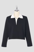 【デイジーリン/DAISY LIN】のKnit Top “Town & Country” ブラック×ホワイト|ID:prp329100004472632