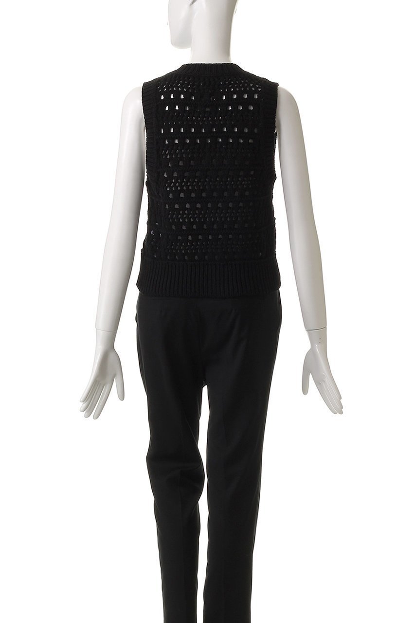 【ガニー/GANNI】のCotton Mix Tie String ベスト 人気、トレンドファッション・服の通販 founy(ファニー) ファッション Fashion レディースファッション Fashion for Women トップス・カットソー Cut & Sew Tops ニット Knit Tops & Sweaters カーディガン・羽織り Layered Style Cardigans ベスト&ジレ / 重ね着スタイル Vests & Gilets カーディガン Cardigan, Knitwear コンパクト Compact, Small Size ストリング String, Drawstring フェミニン Feminine, Girly ベスト Vest, Waistcoat ミックス Mix, Mixed Style リラックス Relax, Relaxed Fit 夏 Summer 春 Spring S/S・春夏 SS, Spring/Summer, Warm Season 透かし Cut-Out, Lacework other-4|ID: prp329100004472636 ipo3291000000035371826