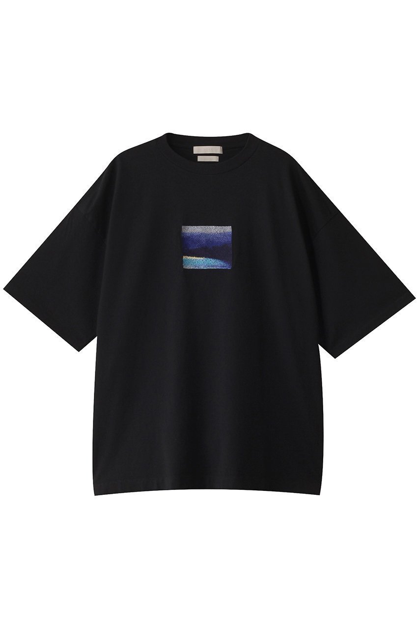 【ヨーク/YOKE / MEN】の【MEN】EMBROIDERY T-シャツ インテリア・キッズ・メンズ・レディースファッション・服の通販 founy(ファニー) 　ファッション　Fashion　メンズファッション　Fashion for Men　トップス・カットソー　Cut & Sew Tops　メンズシャツ　Shirts　インド　Indian Textile　ショート　Short, Short Length　スリーブ　Sleeve, Long Sleeve / Short Sleeve　フロント　Front, Front Design　ランダム　Random, Irregular　定番　Standard, Basic Item　ブラック|ID: prp329100004472638 ipo3291000000032811567