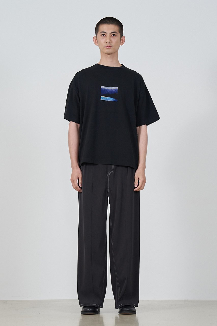 【ヨーク/YOKE / MEN】の【MEN】EMBROIDERY T-シャツ 人気、トレンドファッション・服の通販 founy(ファニー) 　ファッション　Fashion　メンズファッション　Fashion for Men　トップス・カットソー　Cut & Sew Tops　メンズシャツ　Shirts　インド　Indian Textile　ショート　Short, Short Length　スリーブ　Sleeve, Long Sleeve / Short Sleeve　フロント　Front, Front Design　ランダム　Random, Irregular　定番　Standard, Basic Item　other-6|ID: prp329100004472638 ipo3291000000032811572