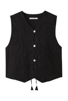 【プレインピープル/PLAIN PEOPLE】のリバーアップリケベスト 人気、トレンドファッション・服の通販 founy(ファニー) ファッション Fashion レディースファッション Fashion for Women アウター Coat / Outerwear Collection レディースジャケット・軽アウター Jackets おすすめ Recommended / Our Picks ジャケット Jacket, Outerwear セットアップ Set-Up, Coordinated Outfit ベスト Vest, Waistcoat レース Lace, Lace Fabric thumbnail ブラック|ID: prp329100004472646 ipo3291000000036061085