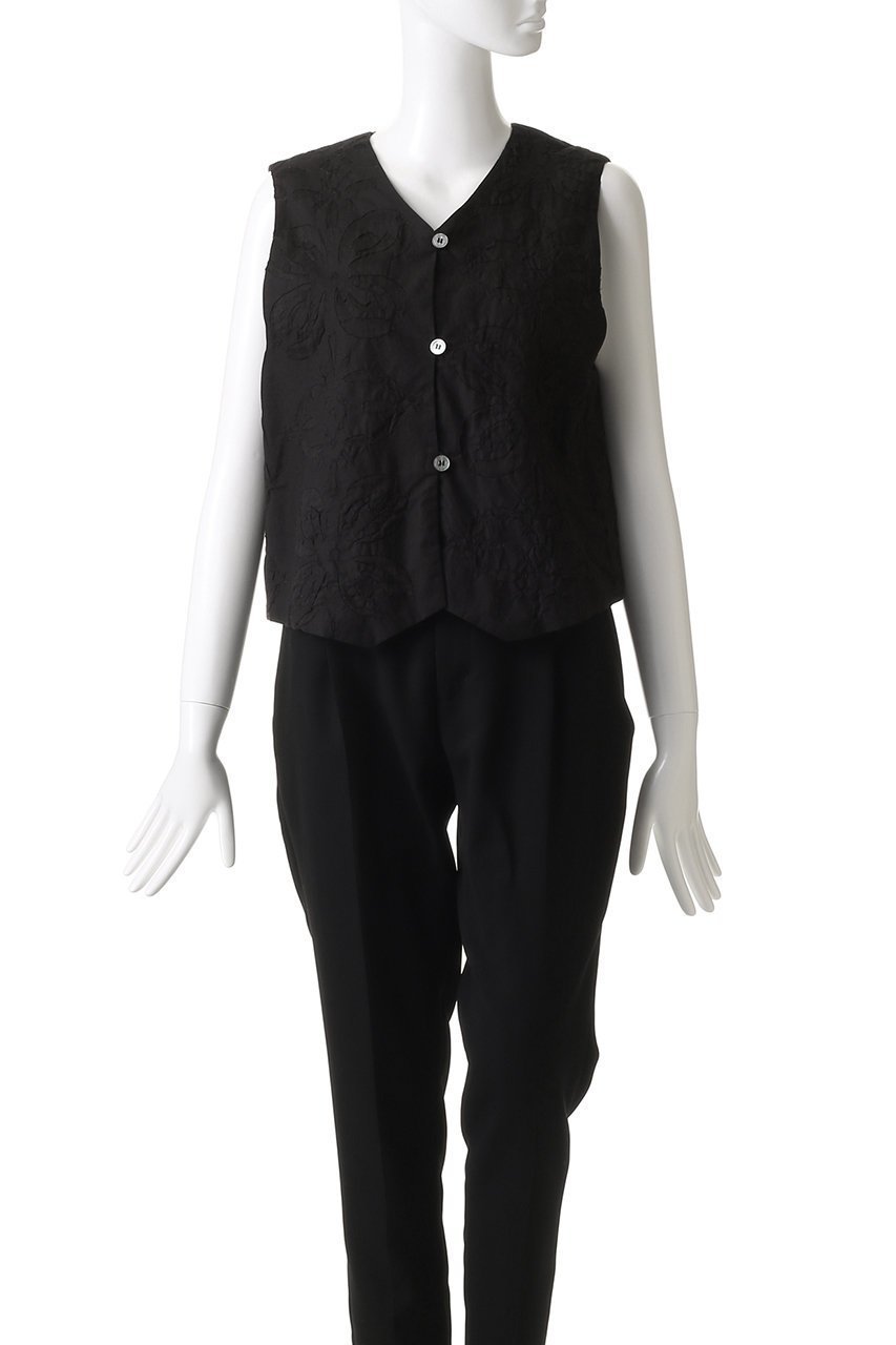 【プレインピープル/PLAIN PEOPLE】のリバーアップリケベスト 人気、トレンドファッション・服の通販 founy(ファニー) 　ファッション　Fashion　レディースファッション　Fashion for Women　アウター　Coat / Outerwear Collection　レディースジャケット・軽アウター　Jackets　おすすめ　Recommended / Our Picks　ジャケット　Jacket, Outerwear　セットアップ　Set-Up, Coordinated Outfit　ベスト　Vest, Waistcoat　レース　Lace, Lace Fabric　other-2|ID: prp329100004472646 ipo3291000000036061086