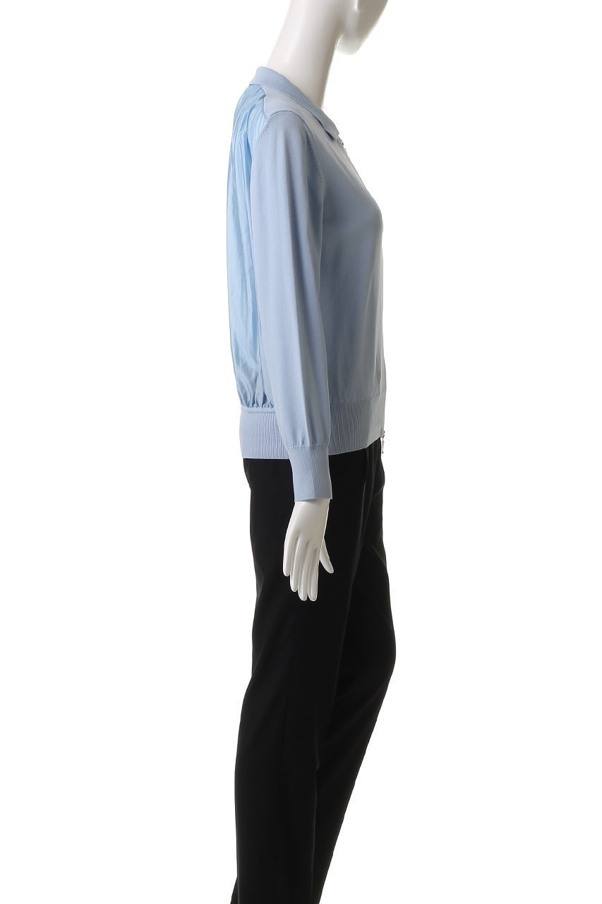 【アルアバイル/allureville】の布帛コンビニットブルゾン 人気、トレンドファッション・服の通販 founy(ファニー) 　ファッション　Fashion　レディースファッション　Fashion for Women　アウター　Coat / Outerwear Collection　レディースジャケット・軽アウター　Jackets　ブルゾンジャケット・スポーティアウター　Blouson Jackets　コンパクト　Compact, Small Size　ジャケット　Jacket, Outerwear　フロント　Front, Front Design　ブルゾン　Blouson, Bomber Jacket　エレガント 上品　Elegant　春　Spring　ビジネス 仕事 通勤　Business / Work / Commuting　other-3|ID: prp329100004472715 ipo3291000000035054377