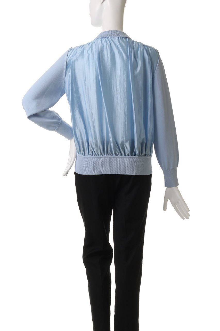 【アルアバイル/allureville】の布帛コンビニットブルゾン 人気、トレンドファッション・服の通販 founy(ファニー) 　ファッション　Fashion　レディースファッション　Fashion for Women　アウター　Coat / Outerwear Collection　レディースジャケット・軽アウター　Jackets　ブルゾンジャケット・スポーティアウター　Blouson Jackets　コンパクト　Compact, Small Size　ジャケット　Jacket, Outerwear　フロント　Front, Front Design　ブルゾン　Blouson, Bomber Jacket　エレガント 上品　Elegant　春　Spring　ビジネス 仕事 通勤　Business / Work / Commuting　other-4|ID: prp329100004472715 ipo3291000000035054378