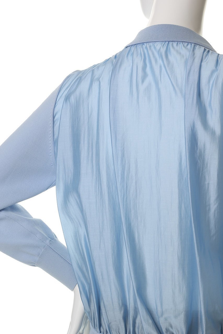 【アルアバイル/allureville】の布帛コンビニットブルゾン 人気、トレンドファッション・服の通販 founy(ファニー) 　ファッション　Fashion　レディースファッション　Fashion for Women　アウター　Coat / Outerwear Collection　レディースジャケット・軽アウター　Jackets　ブルゾンジャケット・スポーティアウター　Blouson Jackets　コンパクト　Compact, Small Size　ジャケット　Jacket, Outerwear　フロント　Front, Front Design　ブルゾン　Blouson, Bomber Jacket　エレガント 上品　Elegant　春　Spring　ビジネス 仕事 通勤　Business / Work / Commuting　other-6|ID: prp329100004472715 ipo3291000000035054380