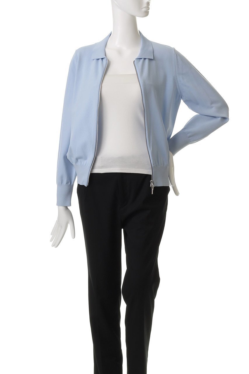 【アルアバイル/allureville】の布帛コンビニットブルゾン 人気、トレンドファッション・服の通販 founy(ファニー) 　ファッション　Fashion　レディースファッション　Fashion for Women　アウター　Coat / Outerwear Collection　レディースジャケット・軽アウター　Jackets　ブルゾンジャケット・スポーティアウター　Blouson Jackets　コンパクト　Compact, Small Size　ジャケット　Jacket, Outerwear　フロント　Front, Front Design　ブルゾン　Blouson, Bomber Jacket　エレガント 上品　Elegant　春　Spring　ビジネス 仕事 通勤　Business / Work / Commuting　other-8|ID: prp329100004472715 ipo3291000000035054382