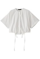 【ミズイロ インド/mizuiro ind】のdrawstring shirt シャツ off white|ID: prp329100004472720 ipo3291000000031604070