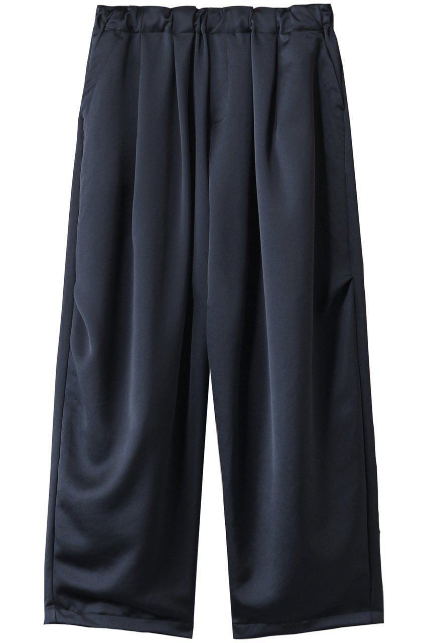 【ミズイロ インド/mizuiro ind】のsatin wide cargo PT パンツ インテリア・キッズ・メンズ・レディースファッション・服の通販 founy(ファウニー) 　ファッション　Fashion　レディースファッション　Fashion for Women　パンツ　Pants & Trousers　エレガント 上品　Elegant　サテン　Satin, Glossy Fabric　スニーカー　Sneakers, Trainers　リラックス　Relax, Relaxed Fit　ワイド　Wide, Wide Fit　navy|ID: prp329100004472726 ipo3291000000036601272