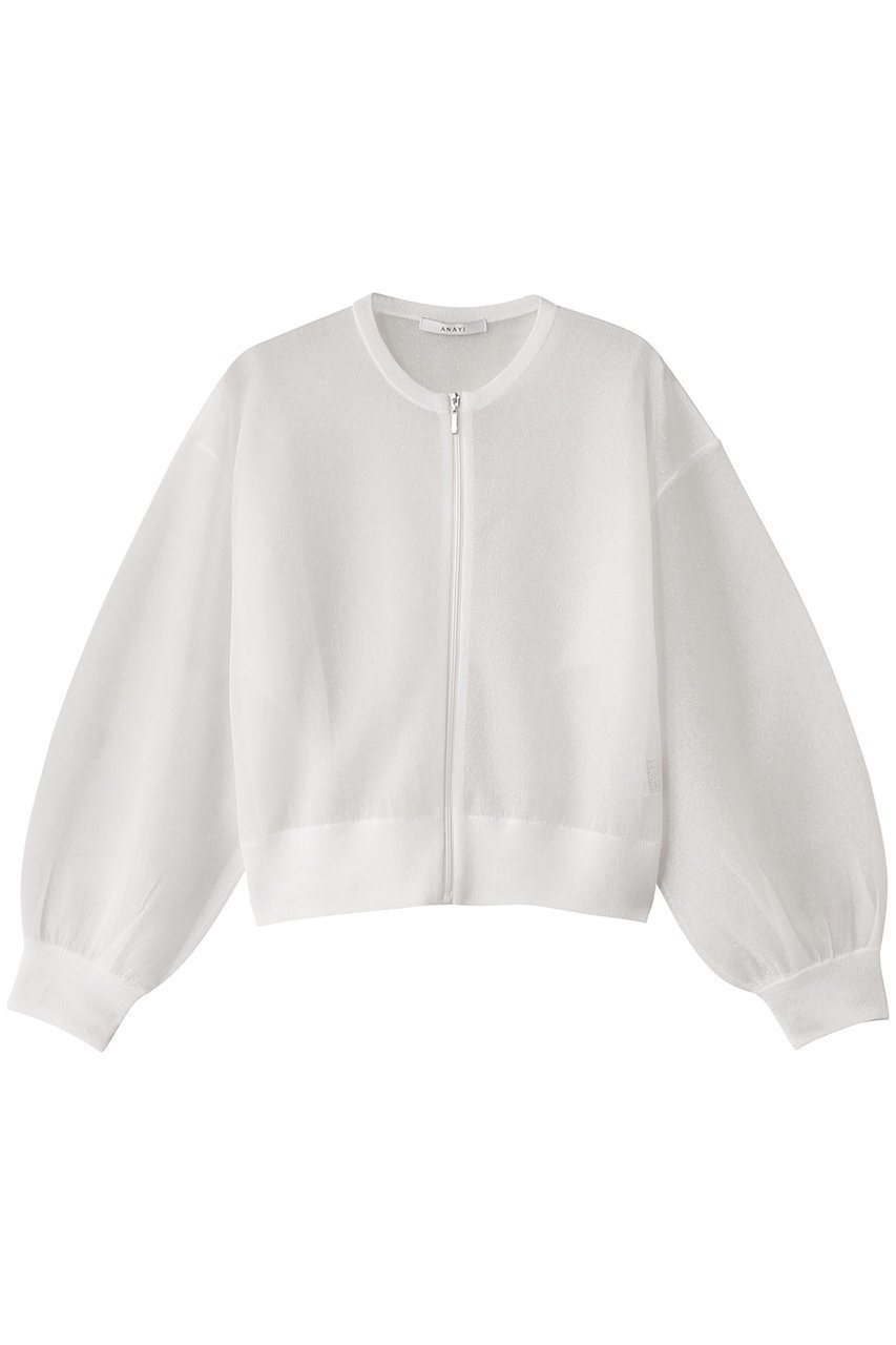 【アナイ/ANAYI】のシアーブルゾン インテリア・キッズ・メンズ・レディースファッション・服の通販 founy(ファニー) 　ファッション　Fashion　レディースファッション　Fashion for Women　アウター　Coat / Outerwear Collection　レディースジャケット・軽アウター　Jackets　ブルゾンジャケット・スポーティアウター　Blouson Jackets　シアー　Sheer, See-Through　ジャケット　Jacket, Outerwear　ブルゾン　Blouson, Bomber Jacket　エレガント 上品　Elegant　夏　Summer　春　Spring　S/S・春夏　SS, Spring/Summer, Warm Season　ホワイト|ID: prp329100004472731 ipo3291000000032955528