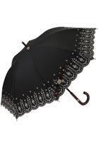 【ポロラルフローレン/POLO RALPH LAUREN】の晴雨兼用フローラル刺繍ショート長傘 ブラック|ID: prp329100004472735 ipo3291000000036239705