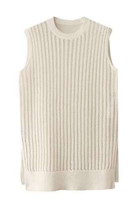 【ベイジ,/BEIGE,】のALOE(アロエ)/コットンメッシュオーガンジーノースリーブニット 人気、トレンドファッション・服の通販 founy(ファニー) ファッション Fashion レディースファッション Fashion for Women トップス・カットソー Cut & Sew Tops ニット Knit Tops & Sweaters キャミソール&ノースリーブ Camisoles & Sleeveless Tops カジュアルプルオーバー・ニットトップス Pullovers & Knit Tops / Casual Pullovers オーガンジー Organza Fabric シンプル Simple, Minimal ノースリーブ Sleeveless, No-Sleeve メッシュ Mesh, Net Fabric |ID:prp329100004472741