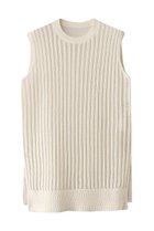 【ベイジ,/BEIGE,】のALOE(アロエ)/コットンメッシュオーガンジーノースリーブニット Ecru|ID: prp329100004472741 ipo3291000000035781804