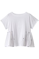 【マーレット/MERLETTE】のLOU フレンチノット刺しゅう コットンジャージー ティアードカットソー ホワイト|ID: prp329100004472744 ipo3291000000032648170