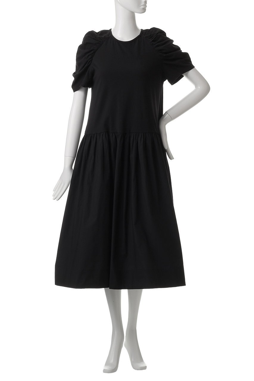 【マーレット/MERLETTE】のARCANE オーガニックコットンジャージー コンボギャザーTドレス 人気、トレンドファッション・服の通販 founy(ファニー) 　ファッション　Fashion　レディースファッション　Fashion for Women　ワンピース　Dresses　フォーマル・パーティードレス・結婚式用ドレス　Elegant & Casual Dresses　チュニック　Tunic Tops & Dresses　ギャザー　Gathered, Ruffled　サマー　Summer, Summer Style　シャーリング　Shirring, Ruched　スリーブ　Sleeve, Long Sleeve / Short Sleeve　チュニック　Tunic, Long Top　ドレス　Dress, One-Piece　リゾート　Resort, Vacation Style　再入荷　Restock / Back in Stock　夏　Summer　旅行　Travel　other-2|ID: prp329100004472745 ipo3291000000032732030