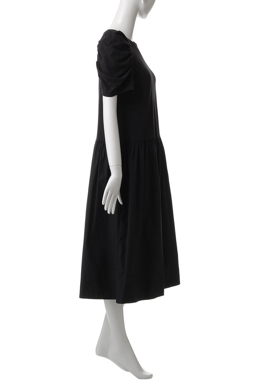 【マーレット/MERLETTE】のARCANE オーガニックコットンジャージー コンボギャザーTドレス 人気、トレンドファッション・服の通販 founy(ファニー) 　ファッション　Fashion　レディースファッション　Fashion for Women　ワンピース　Dresses　フォーマル・パーティードレス・結婚式用ドレス　Elegant & Casual Dresses　チュニック　Tunic Tops & Dresses　ギャザー　Gathered, Ruffled　サマー　Summer, Summer Style　シャーリング　Shirring, Ruched　スリーブ　Sleeve, Long Sleeve / Short Sleeve　チュニック　Tunic, Long Top　ドレス　Dress, One-Piece　リゾート　Resort, Vacation Style　再入荷　Restock / Back in Stock　夏　Summer　旅行　Travel　other-3|ID: prp329100004472745 ipo3291000000032732031