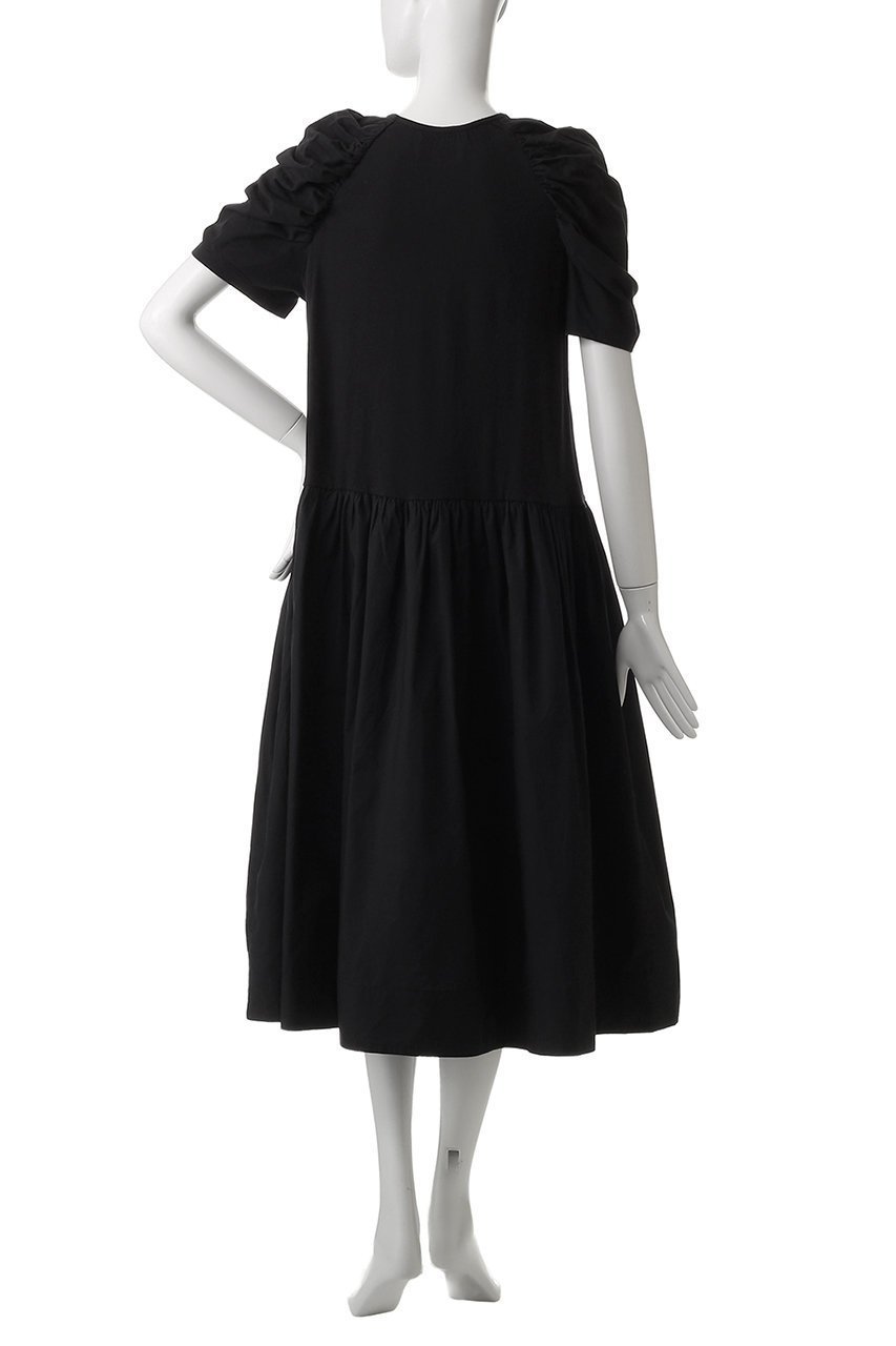 【マーレット/MERLETTE】のARCANE オーガニックコットンジャージー コンボギャザーTドレス 人気、トレンドファッション・服の通販 founy(ファニー) 　ファッション　Fashion　レディースファッション　Fashion for Women　ワンピース　Dresses　フォーマル・パーティードレス・結婚式用ドレス　Elegant & Casual Dresses　チュニック　Tunic Tops & Dresses　ギャザー　Gathered, Ruffled　サマー　Summer, Summer Style　シャーリング　Shirring, Ruched　スリーブ　Sleeve, Long Sleeve / Short Sleeve　チュニック　Tunic, Long Top　ドレス　Dress, One-Piece　リゾート　Resort, Vacation Style　再入荷　Restock / Back in Stock　夏　Summer　旅行　Travel　other-4|ID: prp329100004472745 ipo3291000000032732032