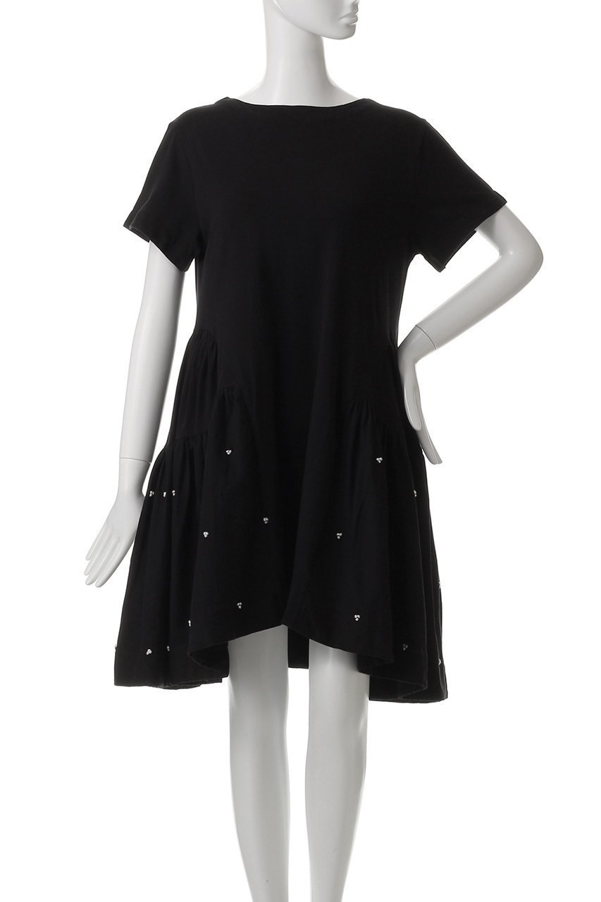 【マーレット/MERLETTE】のLUMEN フレンチノット刺しゅう コットンジャージー ティアードドレス 人気、トレンドファッション・服の通販 founy(ファニー) 　ファッション　Fashion　レディースファッション　Ladies' Fashion Online　ワンピース　Dress　ドレス　Party Dresses　チュニック　Tunic　ジャージー　Jersey　チュニック　Tunic　ドレス　Dress　フレンチ　French　other-2|ID: prp329100004472746 ipo3291000000031481554