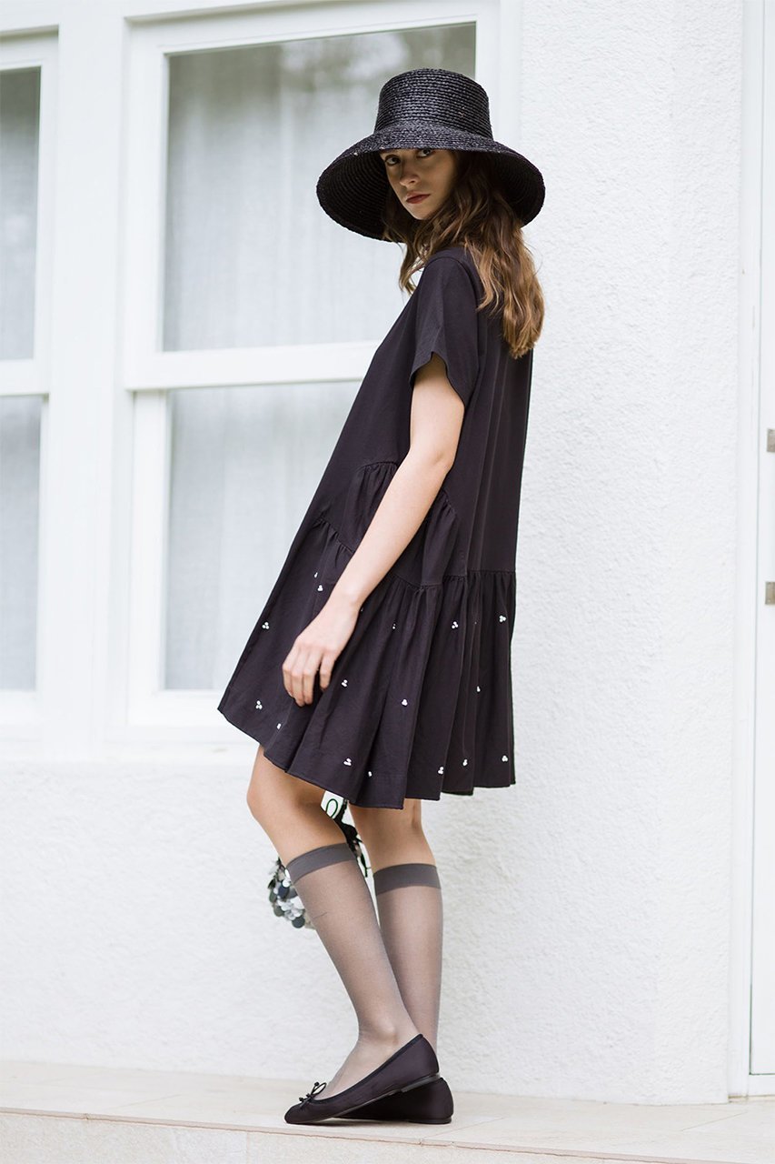 【マーレット/MERLETTE】のLUMEN フレンチノット刺しゅう コットンジャージー ティアードドレス 人気、トレンドファッション・服の通販 founy(ファニー) 　ファッション　Fashion　レディースファッション　Ladies' Fashion Online　ワンピース　Dress　ドレス　Party Dresses　チュニック　Tunic　ジャージー　Jersey　チュニック　Tunic　ドレス　Dress　フレンチ　French　other-7|ID: prp329100004472746 ipo3291000000031574850