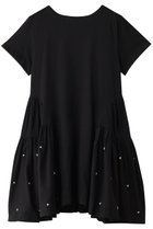 【マーレット/MERLETTE】のLUMEN フレンチノット刺しゅう コットンジャージー ティアードドレス ブラック|ID: prp329100004472746 ipo3291000000032648177