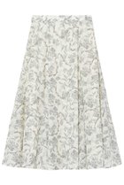 【アナイ/ANAYI】のリーフカリグラフィープリントマチフレアスカート ホワイト|ID: prp329100004472752 ipo3291000000036260138