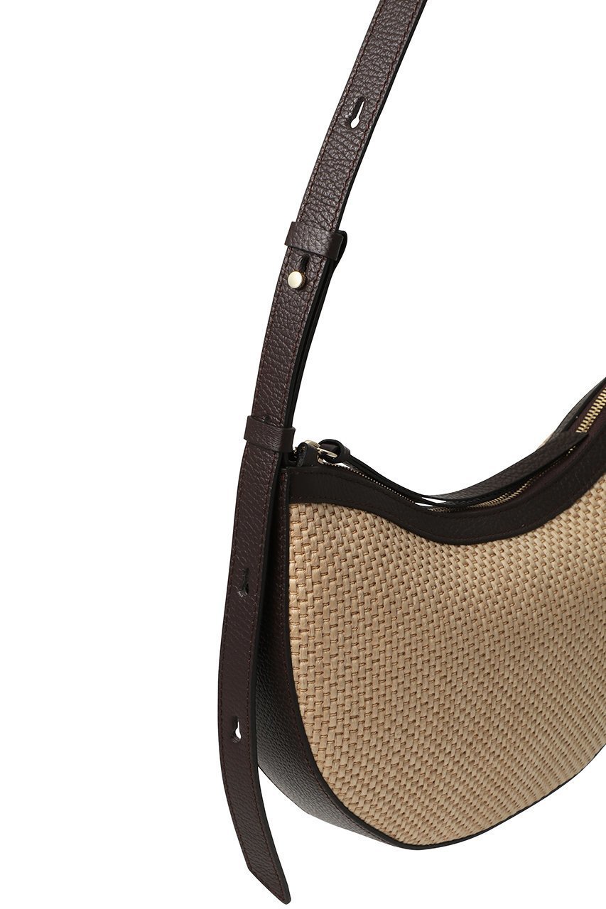 【アナイ/ANAYI】のIハーフムーンコンビBAG 人気、トレンドファッション・服の通販 founy(ファニー) 　ファッション　Fashion　レディースファッション　Fashion for Women　バッグ　Bags　コンパクト　Compact, Small Size　ハーフ　Half, Half-Length　パイピング　Piping, Trim Design　フォルム　Silhouette, Form　エレガント 上品　Elegant　再入荷　Restock / Back in Stock　other-4|ID: prp329100004472755 ipo3291000000035053631