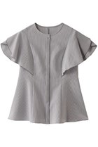 【アナイ/ANAYI】のサッカーストレッチペタルスリーブブラウス グレー|ID: prp329100004472757 ipo3291000000036393412