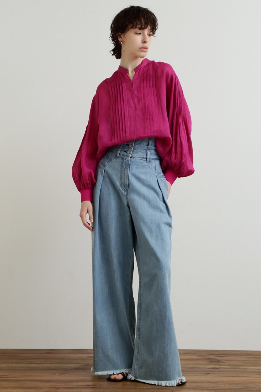 【ヒューエルミュージアム/hueLe Museum】の【STUMBLY】High Waist Denim 人気、トレンドファッション・服の通販 founy(ファニー) 　ファッション　Fashion　レディースファッション　Fashion for Women　パンツ　Pants & Trousers　デニムパンツ・ジーンズ・美脚デニム　Denim Jeans & Pants　デニム　Denim, Jeans Material　フロント　Front, Front Design　ポケット　Pocket, Pocket Detail　リメイク　Remake, Reconstructed　ワイド　Wide, Wide Fit　other-2|ID: prp329100004472759 ipo3291000000032905558