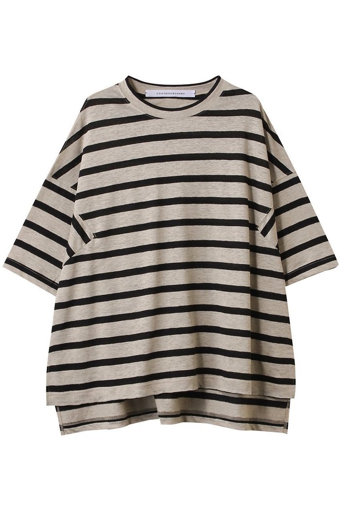 【プルミエ アロンディスモン/1er Arrondissement】の【COG THE BIGSMOKE】HARLEY リネンTシャツ インテリア・キッズ・メンズ・レディースファッション・服の通販 founy(ファニー) https://founy.com/ ファッション Fashion レディースファッション Fashion for Women トップス・カットソー Cut & Sew Tops シャツ・ブラウス・オフィスカジュアル Elegant Blouses & Button-Ups ロングTシャツ・Tシャツ Longline T-Shirts & Tees カットソー・ベーシックTシャツ Cut-and-Sewn Tops / Stretch Tees & Basics ショート Short, Short Length シンプル Simple, Minimal スリーブ Sleeve, Long Sleeve / Short Sleeve ボーダー Border, Stripe リネン Linen, Linen Fabric 夏 Summer |ID: prp329100004474957 ipo3291000000036148858