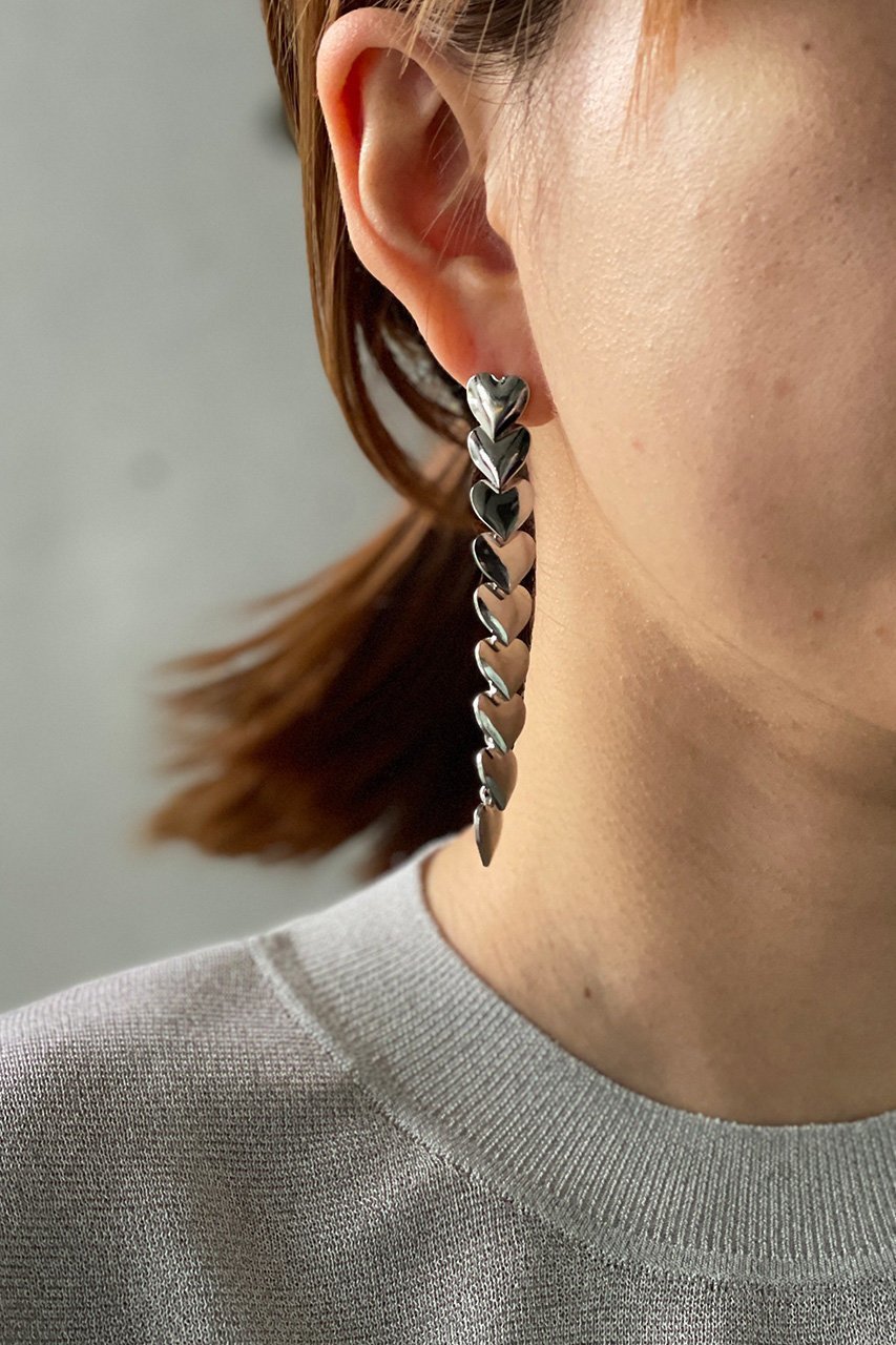 【プルミエ アロンディスモン/1er Arrondissement】の【Bijoux R.I】ハートドロップピアス 人気、トレンドファッション・服の通販 founy(ファニー) 　ファッション　Fashion　レディースファッション　Ladies' Fashion Online　ジュエリー　Jewelry　リング　Fashion Rings　イヤリング　Hoop, Drop & Clip Earrings　イヤリング　Earrings　メタリック　Metallic　ロング　Long　再入荷　Restock/Back In Stock/Re Arrival　other-5|ID: prp329100004474961 ipo3291000000032321842