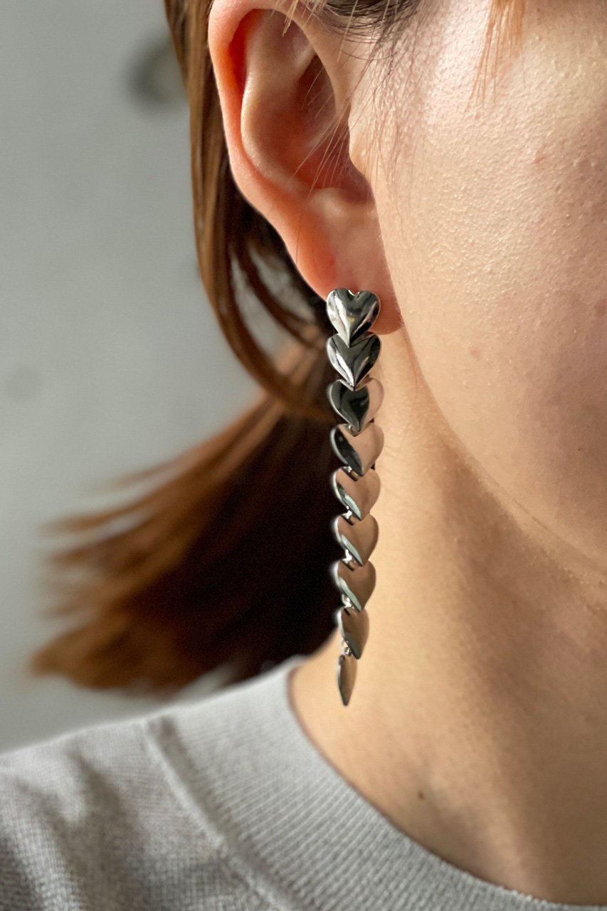 【プルミエ アロンディスモン/1er Arrondissement】の【Bijoux R.I】ハートドロップピアス 人気、トレンドファッション・服の通販 founy(ファニー) 　ファッション　Fashion　レディースファッション　Ladies' Fashion Online　ジュエリー　Jewelry　リング　Fashion Rings　イヤリング　Hoop, Drop & Clip Earrings　イヤリング　Earrings　メタリック　Metallic　ロング　Long　再入荷　Restock/Back In Stock/Re Arrival　other-6|ID: prp329100004474961 ipo3291000000032321843