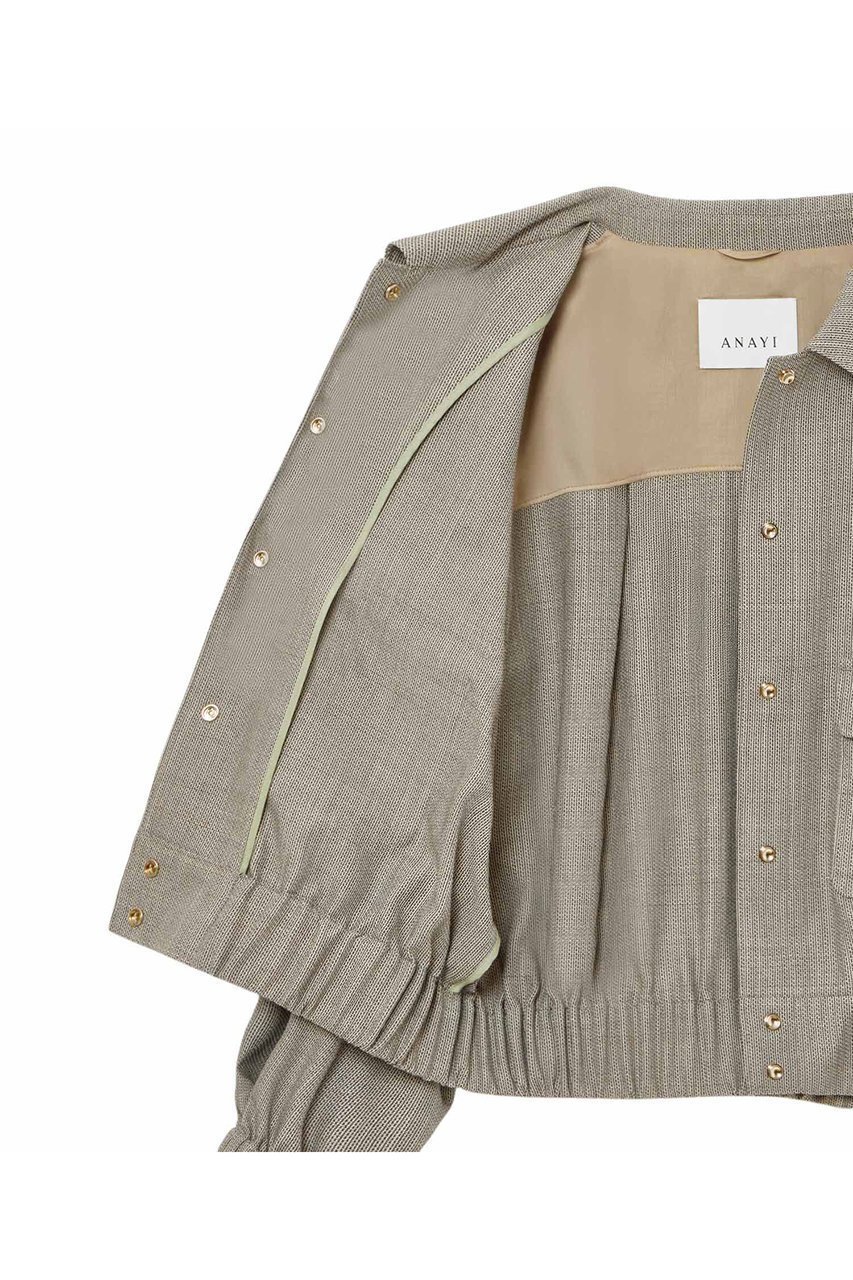 【アナイ/ANAYI】の麻調スラブドビーステンブルゾン 人気、トレンドファッション・服の通販 founy(ファニー) 　ファッション　Fashion　レディースファッション　Fashion for Women　アウター　Coat / Outerwear Collection　レディースジャケット・軽アウター　Jackets　ブルゾンジャケット・スポーティアウター　Blouson Jackets　おすすめ　Recommended / Our Picks　インナー　Innerwear　ジャケット　Jacket, Outerwear　ドット　Polka Dot, Dot Pattern　バランス　Balance, Style Balance　ブルゾン　Blouson, Bomber Jacket　メランジ　Melange, Mixed Yarn　エレガント 上品　Elegant　別注　Limited Edition, Custom Order　other-5|ID: prp329100004474971 ipo3291000000032955732