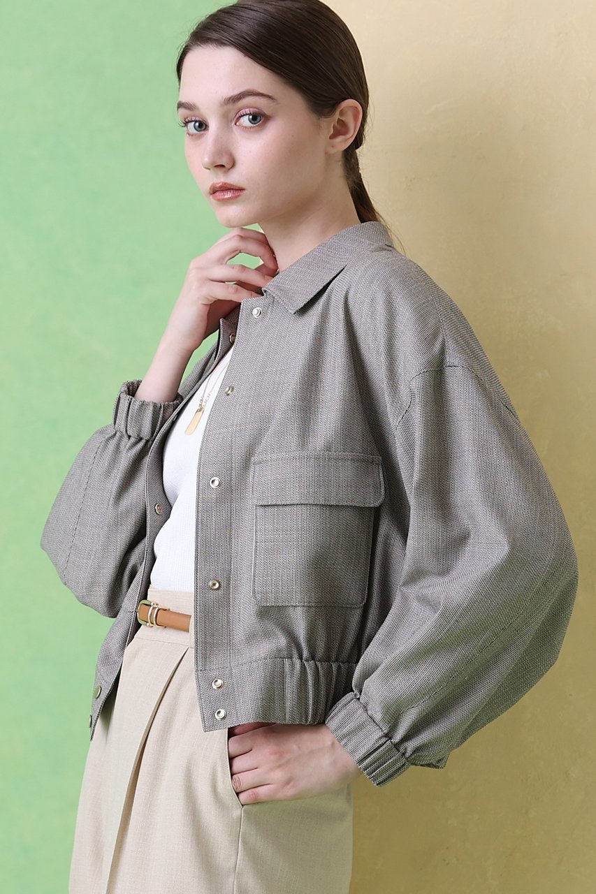 【アナイ/ANAYI】の麻調スラブドビーステンブルゾン 人気、トレンドファッション・服の通販 founy(ファニー) 　ファッション　Fashion　レディースファッション　Fashion for Women　アウター　Coat / Outerwear Collection　レディースジャケット・軽アウター　Jackets　ブルゾンジャケット・スポーティアウター　Blouson Jackets　おすすめ　Recommended / Our Picks　インナー　Innerwear　ジャケット　Jacket, Outerwear　ドット　Polka Dot, Dot Pattern　バランス　Balance, Style Balance　ブルゾン　Blouson, Bomber Jacket　メランジ　Melange, Mixed Yarn　エレガント 上品　Elegant　別注　Limited Edition, Custom Order　other-8|ID: prp329100004474971 ipo3291000000035052824