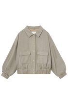 【アナイ/ANAYI】の麻調スラブドビーステンブルゾン ブラウン|ID: prp329100004474971 ipo3291000000035639855