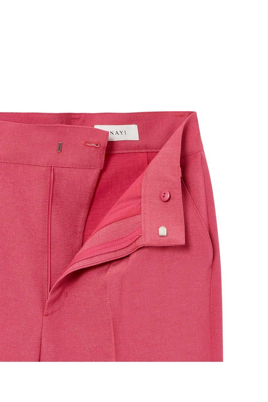 【アナイ/ANAYI】のリネンライクオックスワイドパンツ 人気、トレンドファッション・服の通販 founy(ファニー) 　ファッション　Fashion　レディースファッション　Fashion for Women　パンツ　Pants & Trousers　ストレート　Straight, Straight Cut　センター　Center, Center Line　ワイド　Wide, Wide Fit　エレガント 上品　Elegant　再入荷　Restock / Back in Stock　other-5|ID: prp329100004474972 ipo3291000000035052830