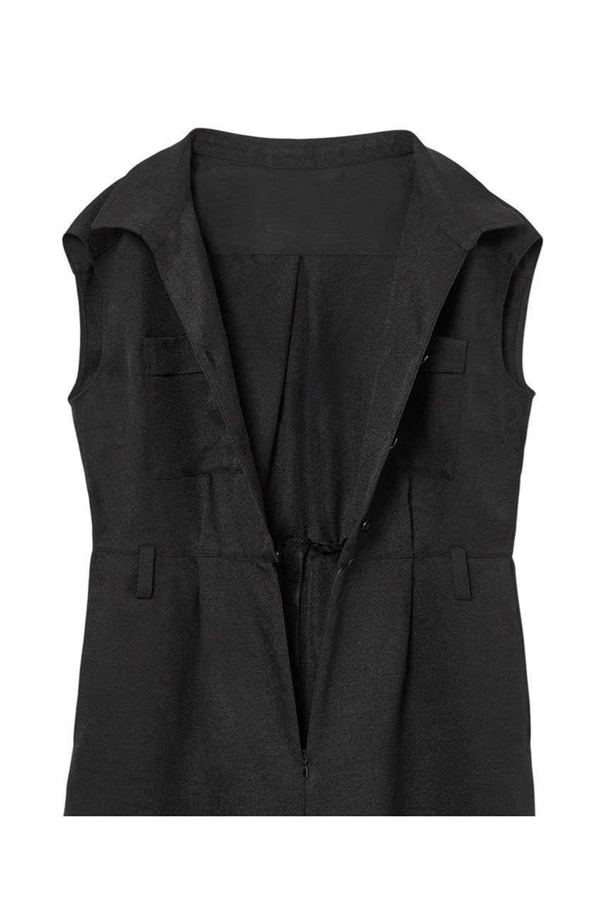 【アナイ/ANAYI】のリネンライクオールインワン 人気、トレンドファッション・服の通販 founy(ファニー) 　ファッション　Fashion　レディースファッション　WOMEN　パンツ　Pants　スリーブ　Sleeve　セットアップ　Set Up　フレンチ　French　ポケット　Pocket　メタル　Metal　リネン　Linen　ワイド　Wide　other-5|ID: prp329100004474973 ipo3291000000031547373