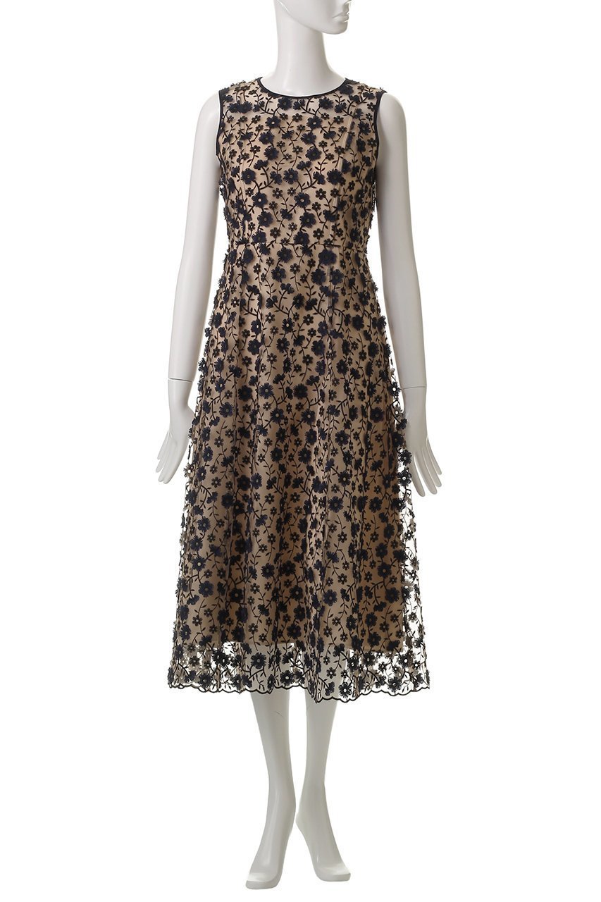 【アナイ/ANAYI】のフリンジフラワーチュールワンピース 人気、トレンドファッション・服の通販 founy(ファニー) 　ファッション　Fashion　レディースファッション　Fashion for Women　ワンピース　Dresses　チュニック　Tunic Tops & Dresses　エレガント 上品　Elegant　チュニック　Tunic, Long Top　チュール　Tulip, Tulip Motif　ノースリーブ　Sleeveless, No-Sleeve　フラワー　Flower, Floral　フリンジ　Fringe, Tassel　フレアースカート　Flared Skirt, A-Line Skirt　ロング　Long, Long-Length　other-6|ID: prp329100004474974 ipo3291000000032861276