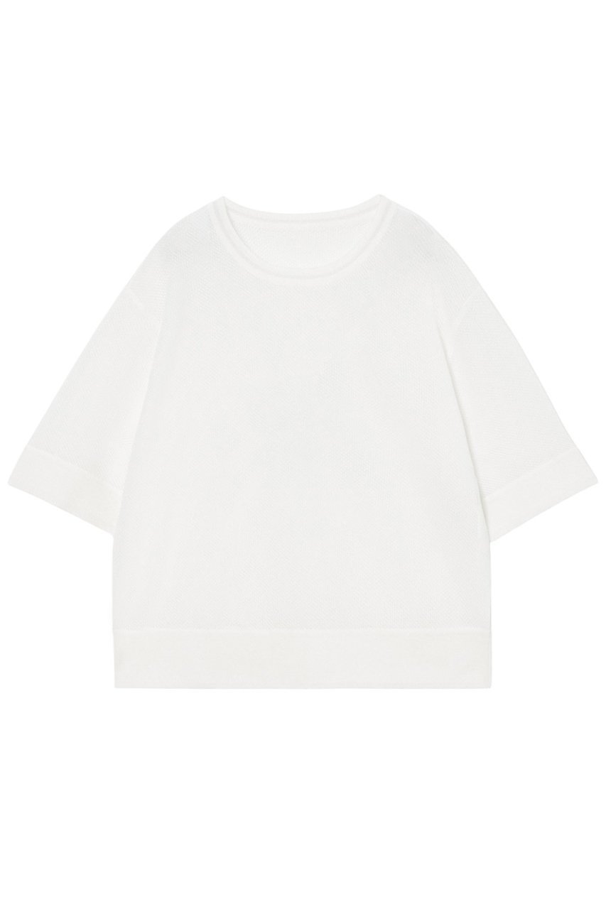 【アナイ/ANAYI】のラッセルメッシュプルオーバー 人気、トレンドファッション・服の通販 founy(ファニー) 　ファッション　Fashion　レディースファッション　Fashion for Women　トップス・カットソー　Cut & Sew Tops　シャツ・ブラウス・オフィスカジュアル　Elegant Blouses & Button-Ups　ロングTシャツ・Tシャツ　Longline T-Shirts & Tees　カジュアルプルオーバー・ニットトップス　Pullovers & Knit Tops / Casual Pullovers　カットソー・ベーシックTシャツ　Cut-and-Sewn Tops / Stretch Tees & Basics　アクリル　Acrylic Material　ショート　Short, Short Length　シンプル　Simple, Minimal　スリーブ　Sleeve, Long Sleeve / Short Sleeve　トレンド　Trend, Trending Now　バランス　Balance, Style Balance　ベーシック　Basic, Essential　メッシュ　Mesh, Net Fabric　ラッセル　Raschel, Raschel Lace　再入荷　Restock / Back in Stock　夏　Summer　 other-1|ID: prp329100004474975 ipo3291000000035053401