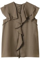 【アナイ/ANAYI】のスパンローンラッフルブラウス カーキ|ID: prp329100004474978 ipo3291000000036395795