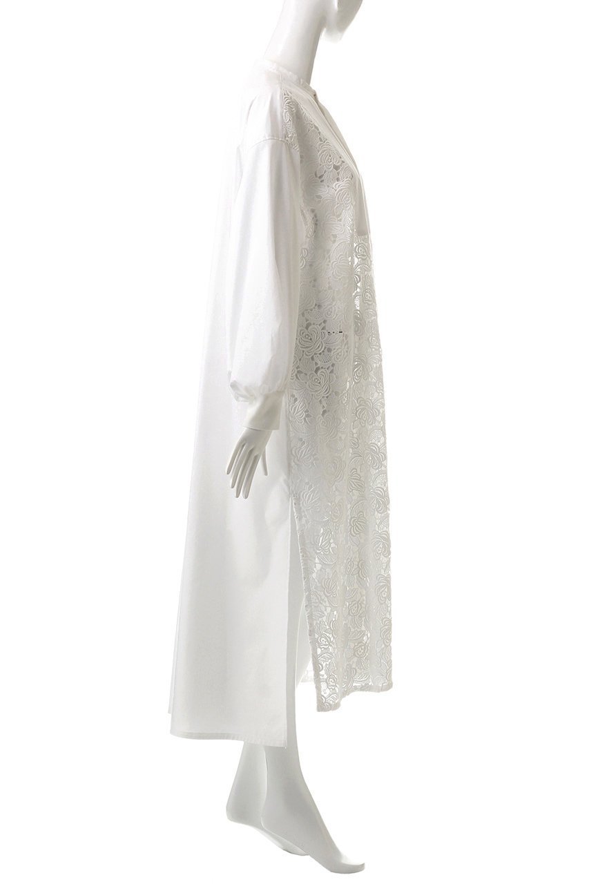 【ヒューエルミュージアム/hueLe Museum】の【STUMBLY】Lace Combi Shirt Dress 人気、トレンドファッション・服の通販 founy(ファニー) 　ファッション　Fashion　レディースファッション　Fashion for Women　ワンピース　Dresses　フォーマル・パーティードレス・結婚式用ドレス　Elegant & Casual Dresses　チュニック　Tunic Tops & Dresses　おすすめ　Recommended / Our Picks　スリット　Slit, Slit Detail　チュニック　Tunic, Long Top　トレンド　Trend, Trending Now　ドレス　Dress, One-Piece　レース　Lace, Lace Fabric　other-3|ID: prp329100004474986 ipo3291000000032881386