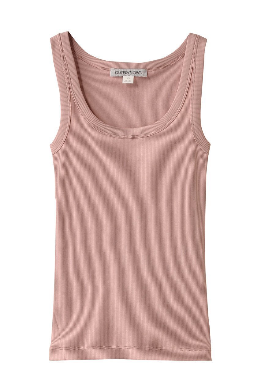 【アウターノウン/OUTERKNOWN】のSOJOURN リブタンクトップ インテリア・キッズ・メンズ・レディースファッション・服の通販 founy(ファニー) ファッション Fashion レディースファッション Fashion for Women トップス・カットソー Cut & Sew Tops キャミソール&ノースリーブ Camisoles & Sleeveless Tops シャツ・ブラウス・オフィスカジュアル Elegant Blouses & Button-Ups ロングTシャツ・Tシャツ Longline T-Shirts & Tees カットソー・ベーシックTシャツ Cut-and-Sewn Tops / Stretch Tees & Basics インナー Innerwear キャミソール Camisole, Spaghetti Strap Top タンク Tank Top, Sleeveless Top デコルテ Décolleté, Neckline 夏 Summer ライトピンク|ID: prp329100004474988 ipo3291000000035420839