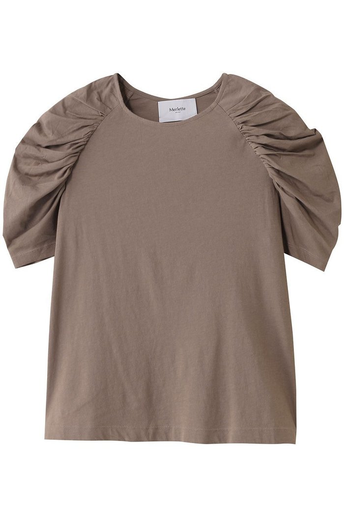 【マーレット/MERLETTE】のEMBER コットンジャージー ティアードTシャツ インテリア・キッズ・メンズ・レディースファッション・服の通販 founy(ファニー) https://founy.com/ ファッション Fashion レディースファッション Fashion for Women トップス・カットソー Cut & Sew Tops シャツ・ブラウス・オフィスカジュアル Elegant Blouses & Button-Ups ロングTシャツ・Tシャツ Longline T-Shirts & Tees カットソー・ベーシックTシャツ Cut-and-Sewn Tops / Stretch Tees & Basics シャーリング Shirring, Ruched ショート Short, Short Length シンプル Simple, Minimal スリーブ Sleeve, Long Sleeve / Short Sleeve ティアード Tiered, Tiered Style バランス Balance, Style Balance 再入荷 Restock / Back in Stock |ID: prp329100004475008 ipo3291000000032731625