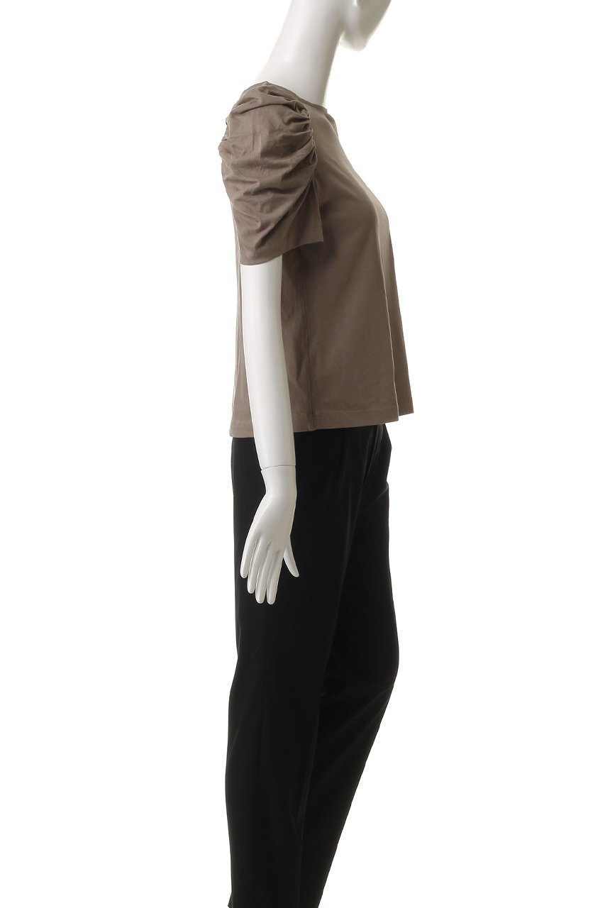 【マーレット/MERLETTE】のEMBER コットンジャージー ティアードTシャツ 人気、トレンドファッション・服の通販 founy(ファニー) 　ファッション　Fashion　レディースファッション　Fashion for Women　トップス・カットソー　Cut & Sew Tops　シャツ・ブラウス・オフィスカジュアル　Elegant Blouses & Button-Ups　ロングTシャツ・Tシャツ　Longline T-Shirts & Tees　カットソー・ベーシックTシャツ　Cut-and-Sewn Tops / Stretch Tees & Basics　シャーリング　Shirring, Ruched　ショート　Short, Short Length　シンプル　Simple, Minimal　スリーブ　Sleeve, Long Sleeve / Short Sleeve　ティアード　Tiered, Tiered Style　バランス　Balance, Style Balance　再入荷　Restock / Back in Stock　other-3|ID: prp329100004475008 ipo3291000000032731628