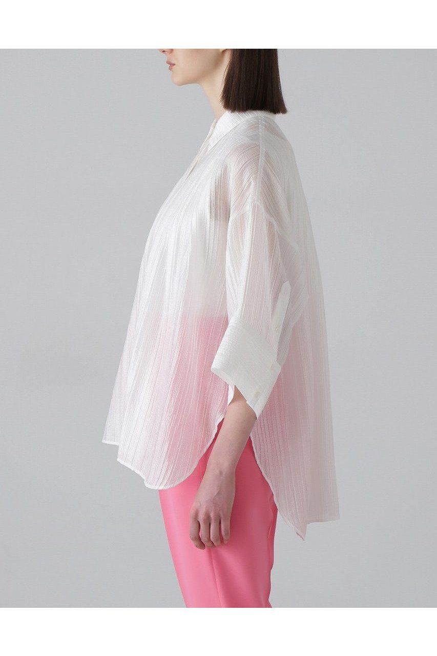 【アドーア/ADORE】のワッシャーシアータックブラウス 人気、トレンドファッション・服の通販 founy(ファニー) 　ファッション　Fashion　レディースファッション　WOMEN　トップス・カットソー　Tops/Tshirt　シャツ/ブラウス　Shirts/Blouses　シアー　Sheer　ショート　Short　ジャカード　Jacquard　ストライプ　Stripe　スリーブ　Sleeve　フォルム　Form　フレア　Flare　フロント　Front　ルーズ　Loose　ワッシャー　Washer　NEW・新作・新着・新入荷　New Arrivals　other-2|ID: prp329100004475019 ipo3291000000031548089