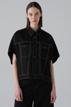 【アドーア/ADORE】 ドライストレッチツイルブラウス人気、トレンドファッション・服の通販 founy(ファニー) ファッション Fashion レディースファッション WOMEN トップス・カットソー Tops/Tshirt シャツ/ブラウス Shirts/Blouses おすすめ Recommend ショート Short ジャケット Jacket スリーブ Sleeve セットアップ Set Up ツイル Twill デニム Denim ドレープ Drape エレガント 上品 Elegant 夏 Summer 春 Spring S/S・春夏 Ss・Spring/Summer |ID:prp329100004475034