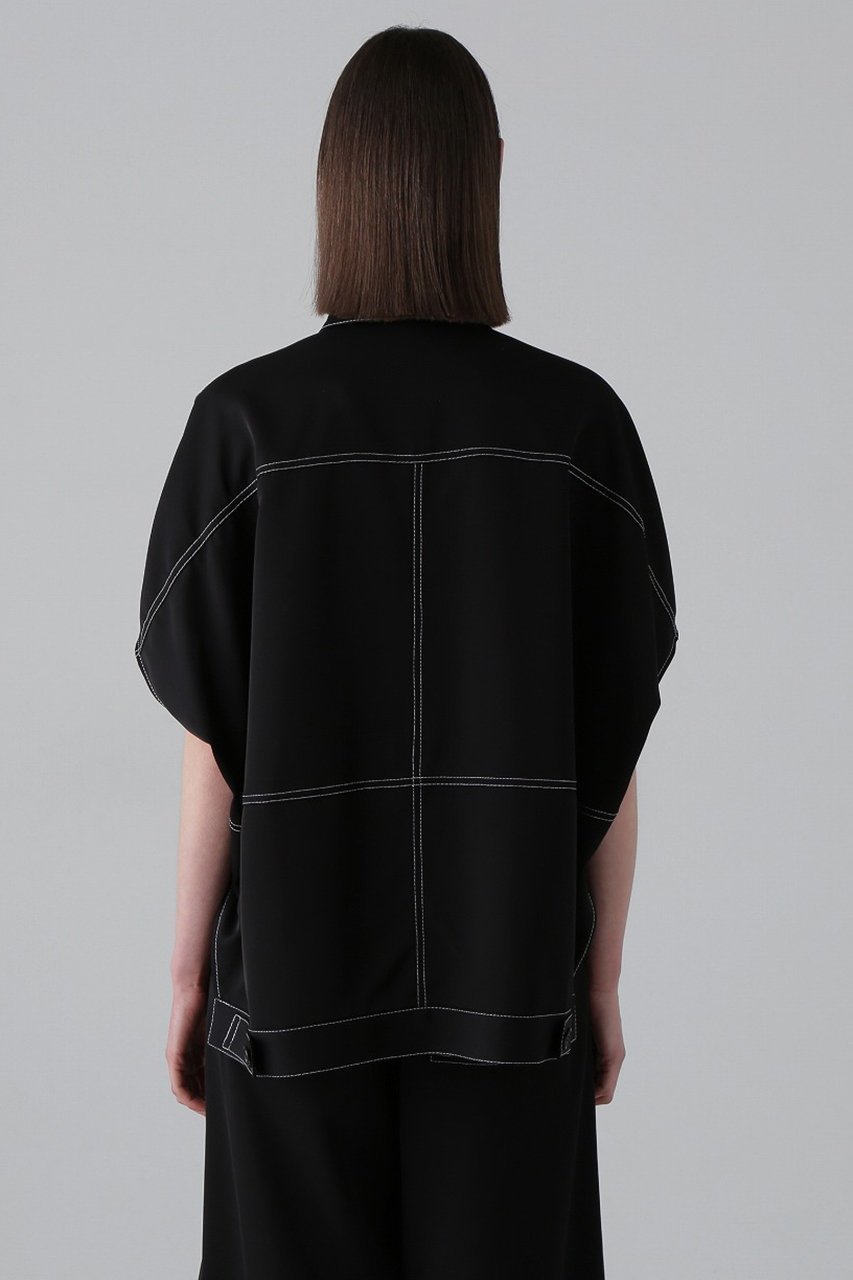 【アドーア/ADORE】のドライストレッチツイルブラウス 人気、トレンドファッション・服の通販 founy(ファニー) 　ファッション　Fashion　レディースファッション　WOMEN　トップス・カットソー　Tops/Tshirt　シャツ/ブラウス　Shirts/Blouses　おすすめ　Recommend　ショート　Short　ジャケット　Jacket　スリーブ　Sleeve　セットアップ　Set Up　ツイル　Twill　デニム　Denim　ドレープ　Drape　エレガント 上品　Elegant　夏　Summer　春　Spring　S/S・春夏　Ss・Spring/Summer　other-3|ID: prp329100004475034 ipo3291000000032243837