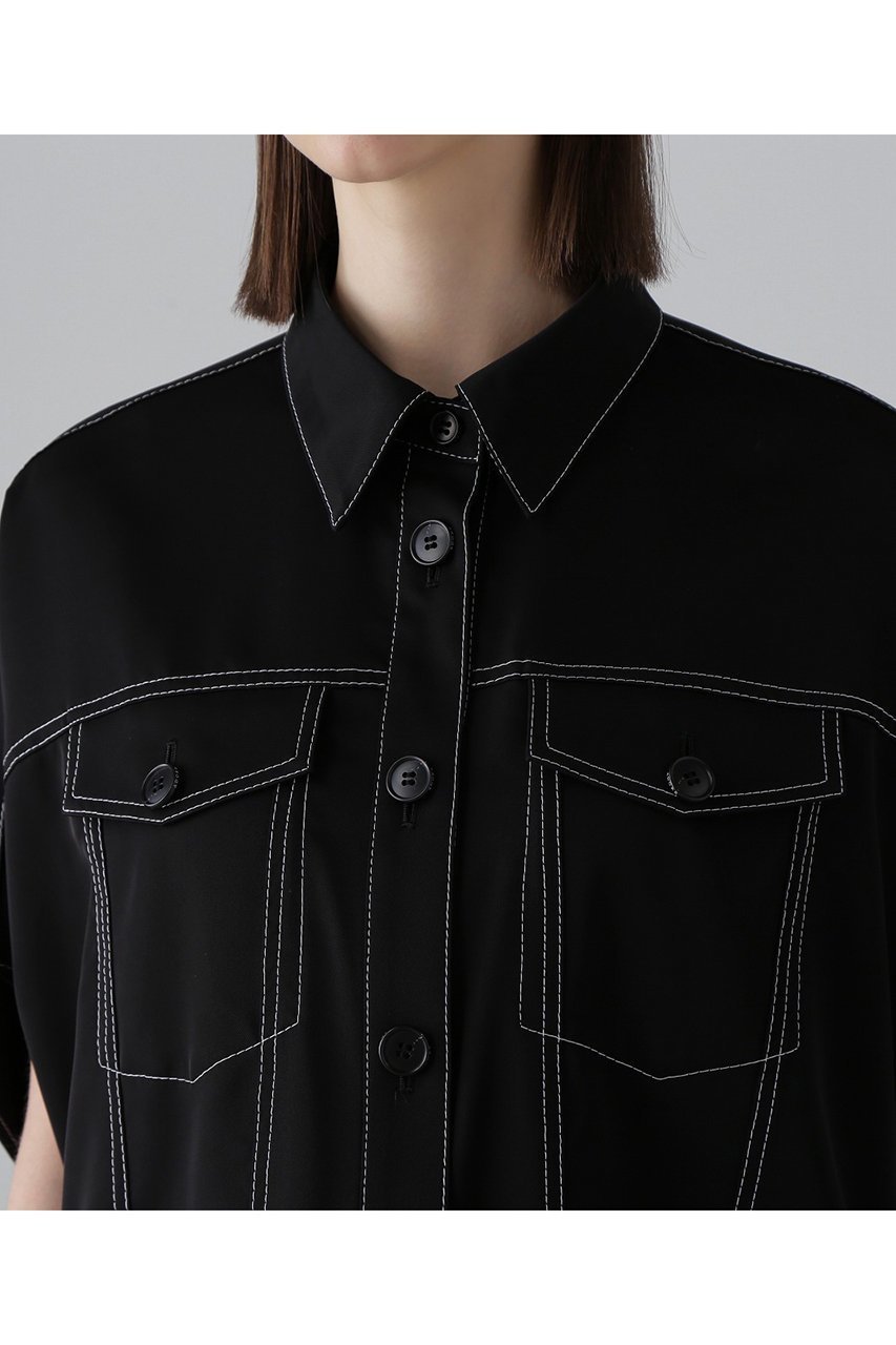 【アドーア/ADORE】のドライストレッチツイルブラウス 人気、トレンドファッション・服の通販 founy(ファニー) 　ファッション　Fashion　レディースファッション　WOMEN　トップス・カットソー　Tops/Tshirt　シャツ/ブラウス　Shirts/Blouses　おすすめ　Recommend　ショート　Short　ジャケット　Jacket　スリーブ　Sleeve　セットアップ　Set Up　ツイル　Twill　デニム　Denim　ドレープ　Drape　エレガント 上品　Elegant　夏　Summer　春　Spring　S/S・春夏　Ss・Spring/Summer　other-4|ID: prp329100004475034 ipo3291000000032243838