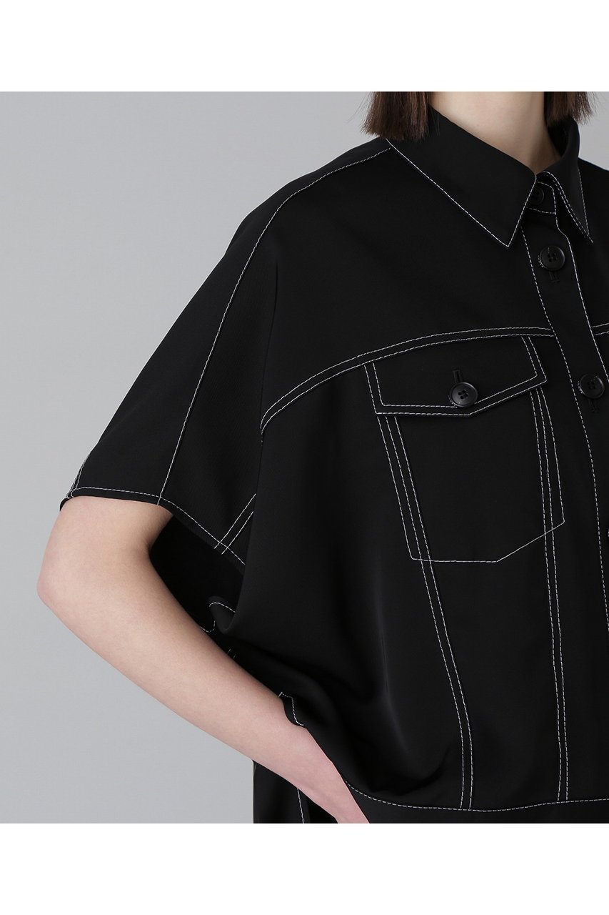 【アドーア/ADORE】のドライストレッチツイルブラウス 人気、トレンドファッション・服の通販 founy(ファニー) 　ファッション　Fashion　レディースファッション　WOMEN　トップス・カットソー　Tops/Tshirt　シャツ/ブラウス　Shirts/Blouses　おすすめ　Recommend　ショート　Short　ジャケット　Jacket　スリーブ　Sleeve　セットアップ　Set Up　ツイル　Twill　デニム　Denim　ドレープ　Drape　エレガント 上品　Elegant　夏　Summer　春　Spring　S/S・春夏　Ss・Spring/Summer　other-5|ID: prp329100004475034 ipo3291000000032243839