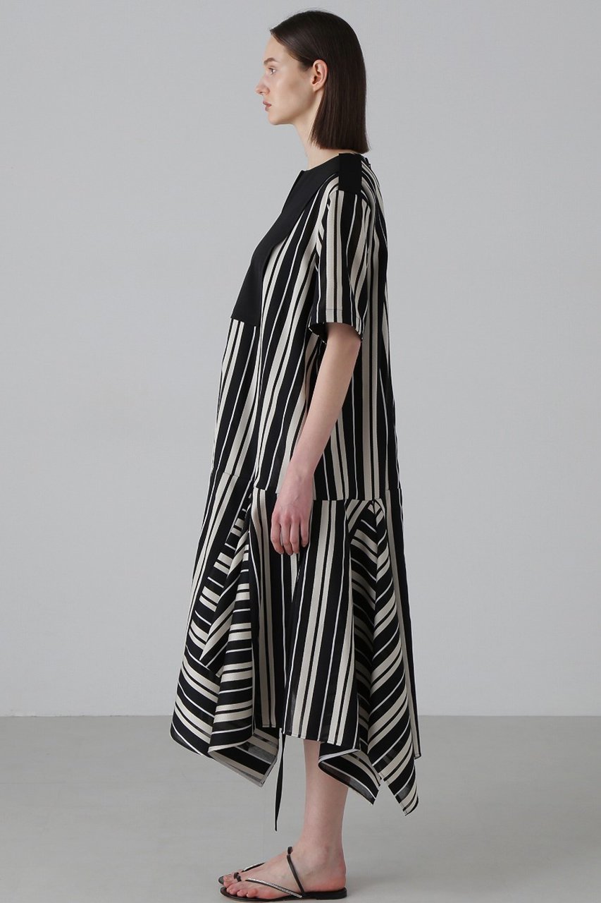 【アドーア/ADORE】のボールドストライプジャガードワンピース 人気、トレンドファッション・服の通販 founy(ファニー) 　ファッション　Fashion　レディースファッション　Fashion for Women　ワンピース　Dresses　チュニック　Tunic Tops & Dresses　シアー　Sheer, See-Through　ジャカード／ジャガード　Jacquard, Woven Pattern　ストライプ　Stripe, Striped Pattern　チュニック　Tunic, Long Top　ドレス　Dress, One-Piece　ボーダー　Border, Stripe　ヨーク　Yoke, Yoke Design　ロング　Long, Long-Length　other-7|ID: prp329100004475036 ipo3291000000032813770