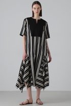【アドーア/ADORE】のボールドストライプジャガードワンピース 人気、トレンドファッション・服の通販 founy(ファニー) ファッション Fashion レディースファッション Fashion for Women ワンピース Dresses チュニック Tunic Tops & Dresses シアー Sheer, See-Through ジャカード／ジャガード Jacquard, Woven Pattern ストライプ Stripe, Striped Pattern チュニック Tunic, Long Top ドレス Dress, One-Piece ボーダー Border, Stripe ヨーク Yoke, Yoke Design ロング Long, Long-Length thumbnail ブラック|ID: prp329100004475036 ipo3291000000036653663